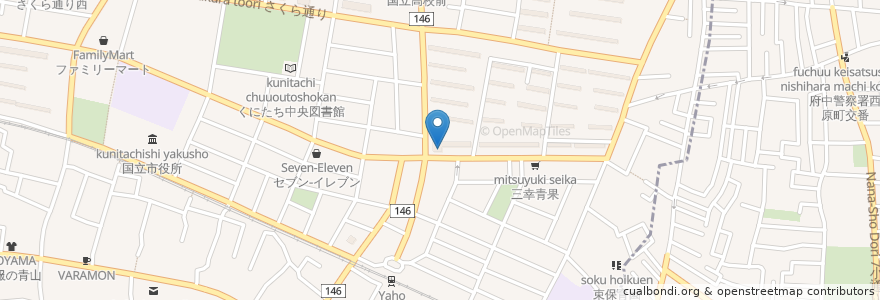 Mapa de ubicacion de 三井住友銀行 en Japon, Tokyo, 国立市.