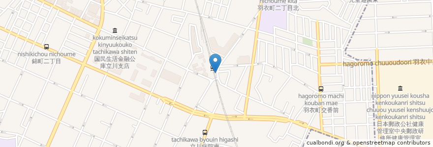 Mapa de ubicacion de まいど en Giappone, Tokyo, 立川市, 国立市.