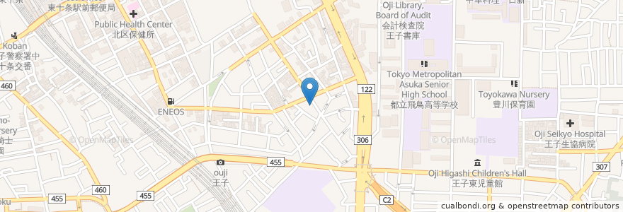 Mapa de ubicacion de 開運延命地蔵尊 en 일본, 도쿄도, 北区.