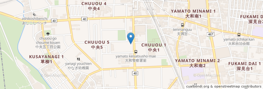 Mapa de ubicacion de あすろーど駐車場 en Japonya, 神奈川県, 大和市.