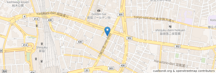 Mapa de ubicacion de Mariage Frères en Jepun, 東京都, 新宿区.