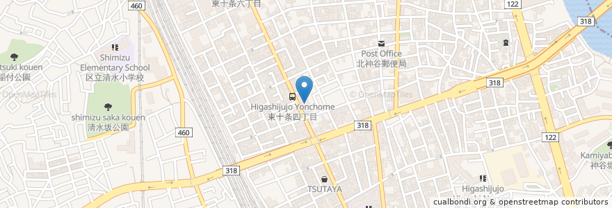 Mapa de ubicacion de ガスト en 日本, 東京都, 北区.