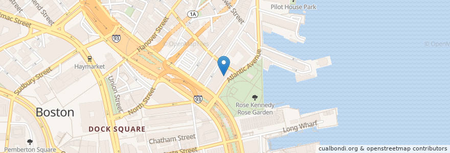 Mapa de ubicacion de Urban AdvenTours en Estados Unidos Da América, Massachusetts, Suffolk County, Boston.