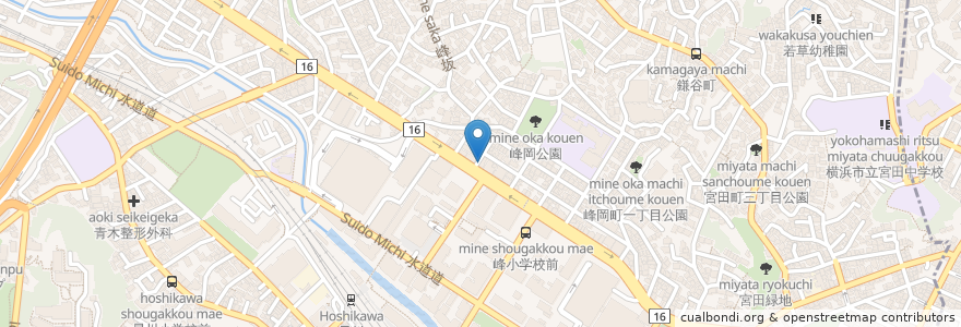 Mapa de ubicacion de 一品香 保土ヶ谷店 en 일본, 가나가와현, 요코하마시, 保土ヶ谷区.