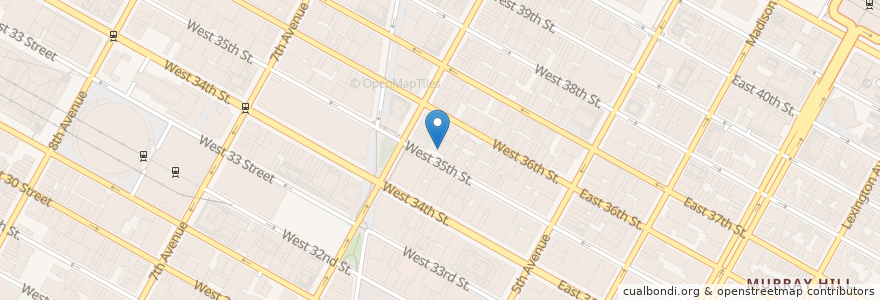 Mapa de ubicacion de Cho Dang Gol en Estados Unidos De América, Nueva York, Nueva York, New York County, Manhattan, Manhattan Community Board 5.