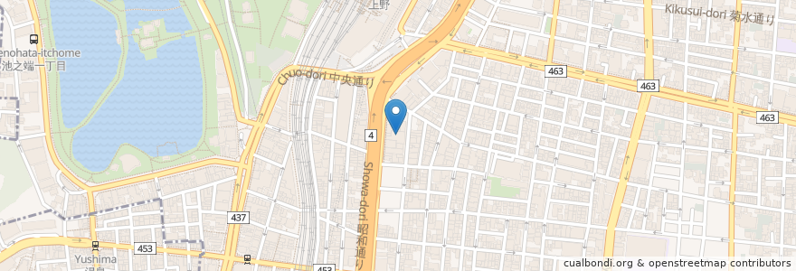 Mapa de ubicacion de いいオフィス en 日本, 東京都, 台東区.