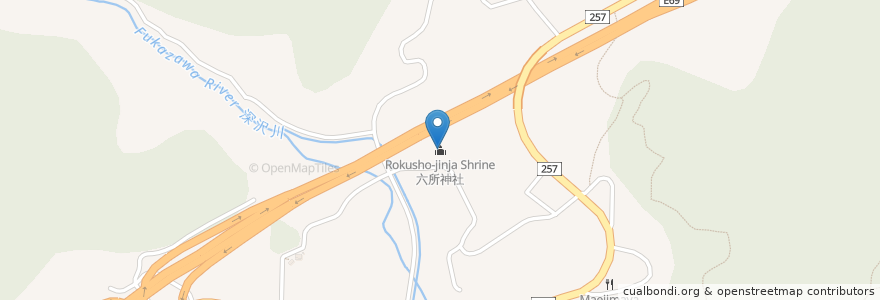Mapa de ubicacion de 六所神社 en Giappone, Prefettura Di Shizuoka, Hamamatsu, 北区.