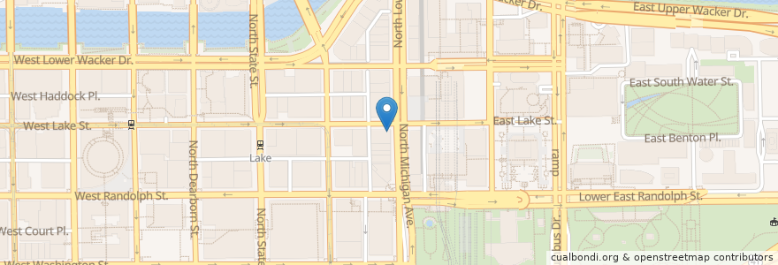 Mapa de ubicacion de Citibank en Amerika Syarikat, Illinois, Chicago.