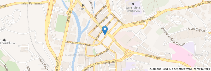 Mapa de ubicacion de Islamic Bank en マレーシア, セランゴール, クアラルンプール.