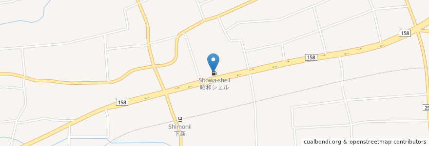 Mapa de ubicacion de 昭和シェル en Japón, Prefectura De Nagano, 松本市.