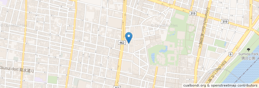 Mapa de ubicacion de 淺草 rockza en 日本, 東京都, 台東区.