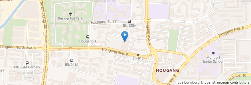 Mapa de ubicacion de Ci Yuan CC en 싱가포르, Northeast.