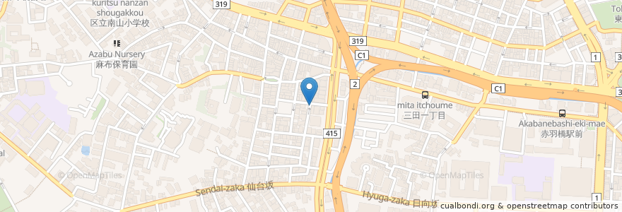 Mapa de ubicacion de あべちゃん燒烤 en Japon, Tokyo, 港区.