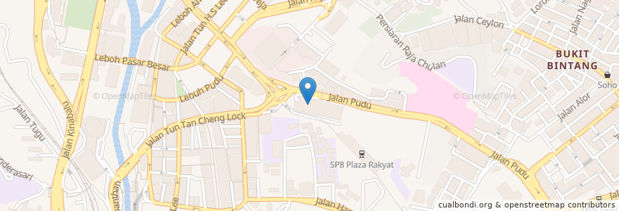 Mapa de ubicacion de Pos Malaysia UTC Pudu en Malásia, Selangor, Kuala Lumpur.