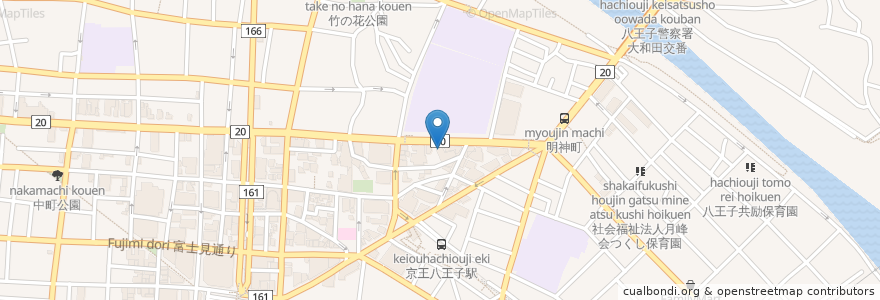 Mapa de ubicacion de Gi-3 kitchen en Япония, Токио, Хатиодзи.