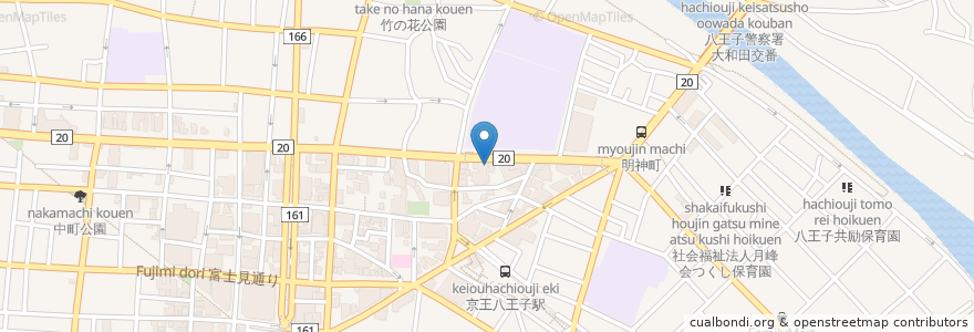 Mapa de ubicacion de 雪花菜 en 일본, 도쿄도, 八王子市.