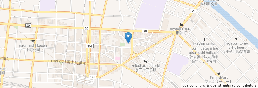 Mapa de ubicacion de 京王タクシー専用のりば en Japón, Tokio, Hachioji.