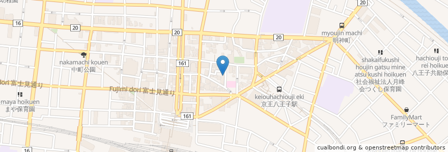 Mapa de ubicacion de Gi Bar en Japan, Tokio, 八王子市.