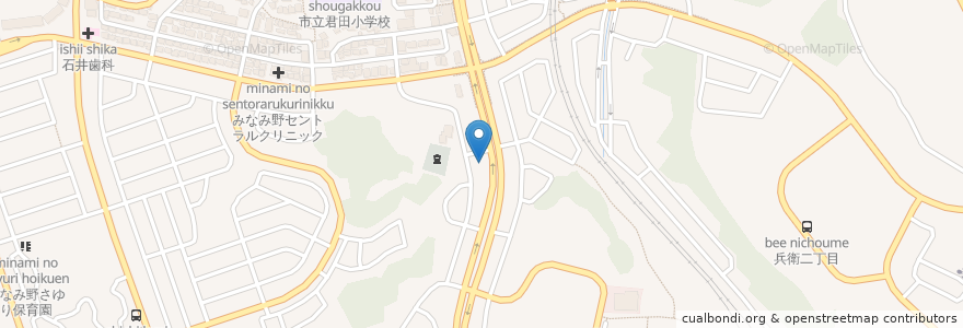 Mapa de ubicacion de 佐久田 en اليابان, 東京都, 八王子市.