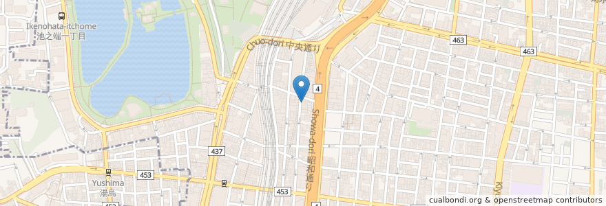 Mapa de ubicacion de ふみ作 en 日本, 東京都, 台東区.