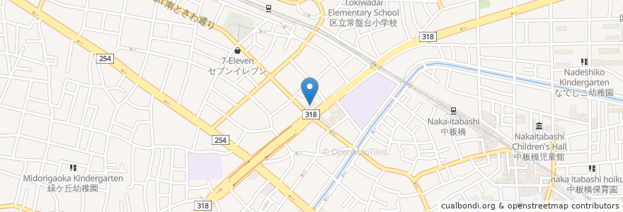 Mapa de ubicacion de 長秀龍 en 日本, 东京都/東京都, 板橋区.