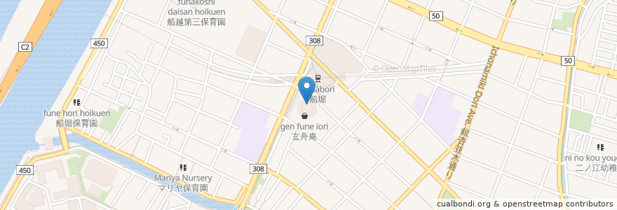 Mapa de ubicacion de オリエンタルビックフット en Japan, Tokio, 江戸川区.