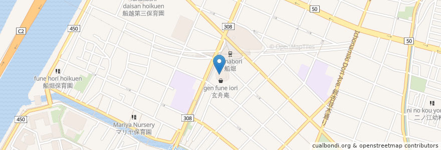 Mapa de ubicacion de とり樹亭 en ژاپن, 東京都, 江戸川区.