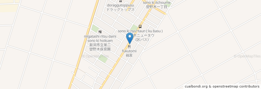 Mapa de ubicacion de 曽川歯科医院 en 日本, 新泻县, 新潟市, 江南区.