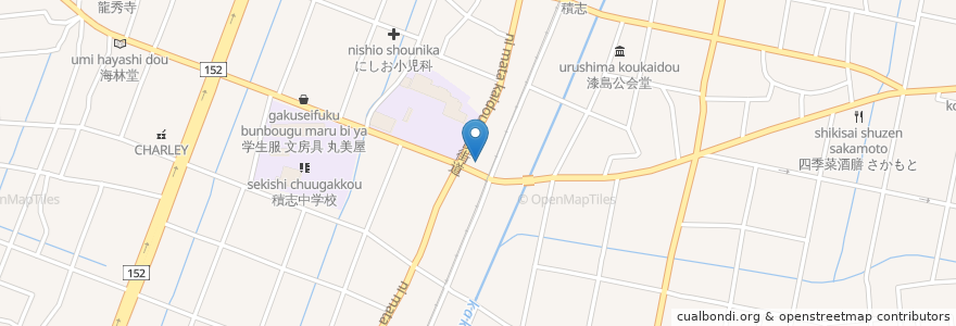 Mapa de ubicacion de 秀英予備校 en Japão, 静岡県, 浜松市, 東区.