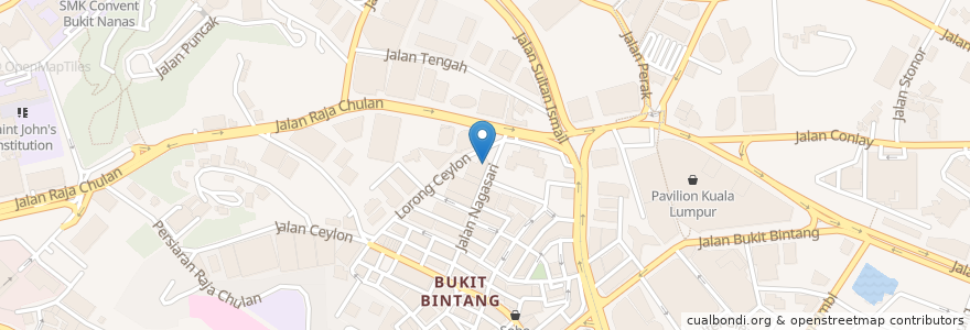 Mapa de ubicacion de Taps Beer Bar en Malaisie, Selangor, Kuala Lumpur.