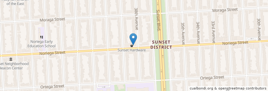 Mapa de ubicacion de Domino's en Vereinigte Staaten Von Amerika, Kalifornien, San Francisco, San Francisco.