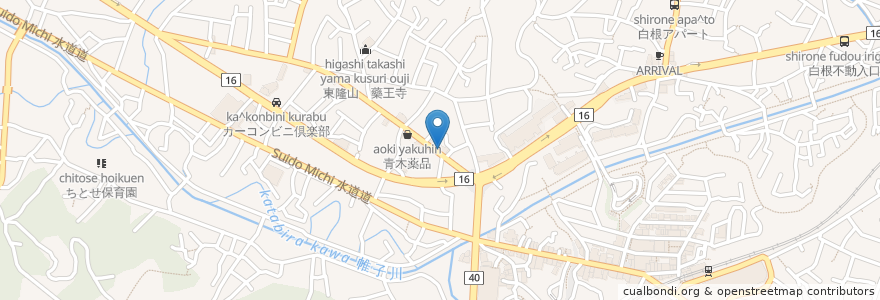 Mapa de ubicacion de 佐とう en Japonya, 神奈川県, 横浜市, 旭区.