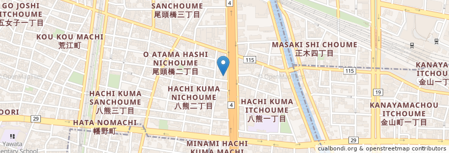 Mapa de ubicacion de Colors en 日本, 爱知县, 名古屋市, 中川区.