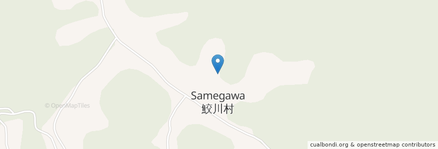 Mapa de ubicacion de 鮫川村 en Japón, Prefectura De Fukushima, 東白川郡, 鮫川村.