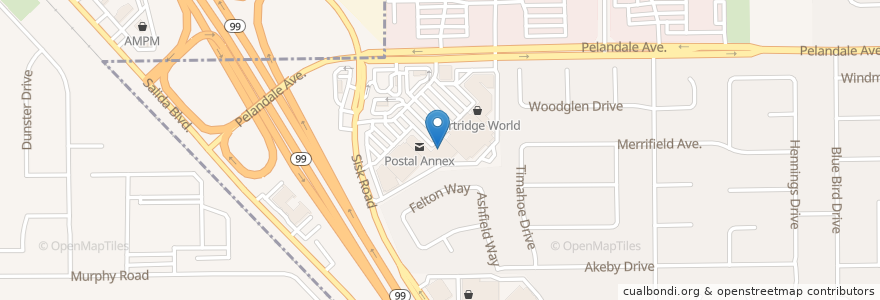 Mapa de ubicacion de Robert Taylor's Karate en United States, California, Stanislaus County, Modesto.