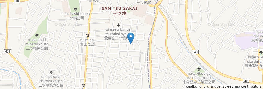 Mapa de ubicacion de 泰心寺 en 日本, 神奈川県, 横浜市.