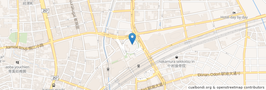 Mapa de ubicacion de バスターミナル第２待合室トイレ en Япония, Сидзуока, 浜松市, 中区.