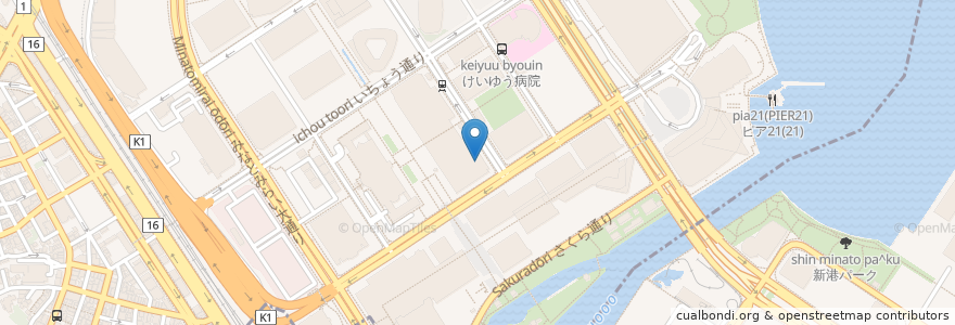 Mapa de ubicacion de KARIN en Japan, Kanagawa Prefecture, Yokohama, Nishi Ward.