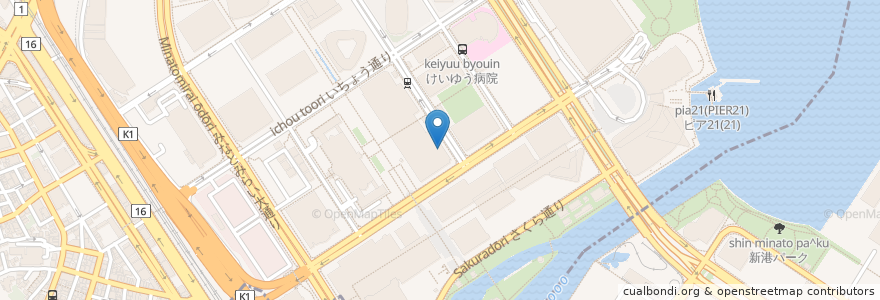 Mapa de ubicacion de 博多だるま en ژاپن, 神奈川県, 横浜市, 西区.