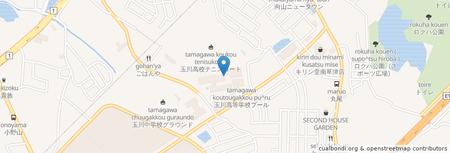 Mapa de ubicacion de 自販機 en Japão, 滋賀県, 草津市.
