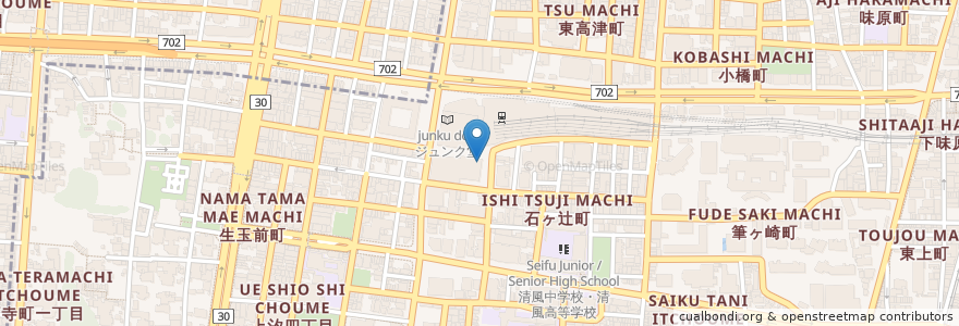 Mapa de ubicacion de マクドナルド en Japan, Präfektur Osaka, 大阪市, 天王寺区.