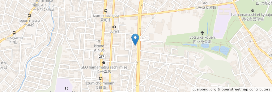 Mapa de ubicacion de link en 일본, 시즈오카현, 浜松市, 中区.
