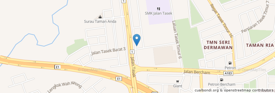 Mapa de ubicacion de Maybank en 马来西亚, 霹雳州.