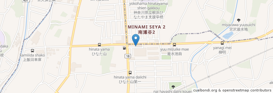 Mapa de ubicacion de ひとはなデイサービスセンター 陽と花いずみ en Japan, Kanagawa Prefecture, Yokohama, Izumi Ward.