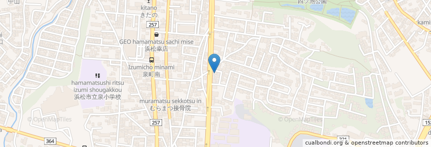Mapa de ubicacion de ナガタ歯科医院 en Giappone, Prefettura Di Shizuoka, Hamamatsu, 中区.