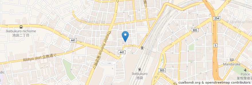 Mapa de ubicacion de 池袋演芸場 en Japan, Tokio, 豊島区.