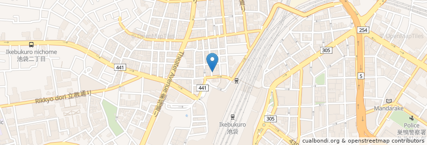Mapa de ubicacion de ます屋 en Jepun, 東京都, 豊島区.