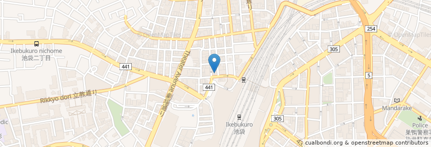 Mapa de ubicacion de Gocchi Batta en Japon, Tokyo, 豊島区.