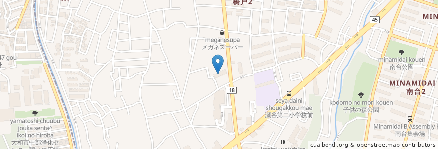 Mapa de ubicacion de 瀬谷医療タウン en اليابان, كاناغاوا, 横浜市, 瀬谷区.