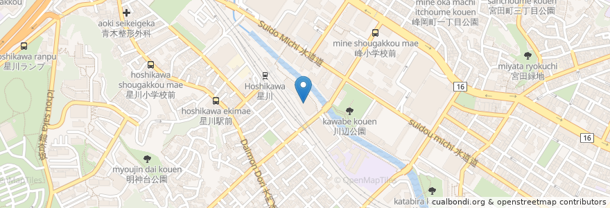 Mapa de ubicacion de 田辺薬局 横浜星川店 en Japan, 神奈川県, Yokohama, 保土ヶ谷区.